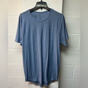 Carbon Light Blue Men's T-Shirt. Medium